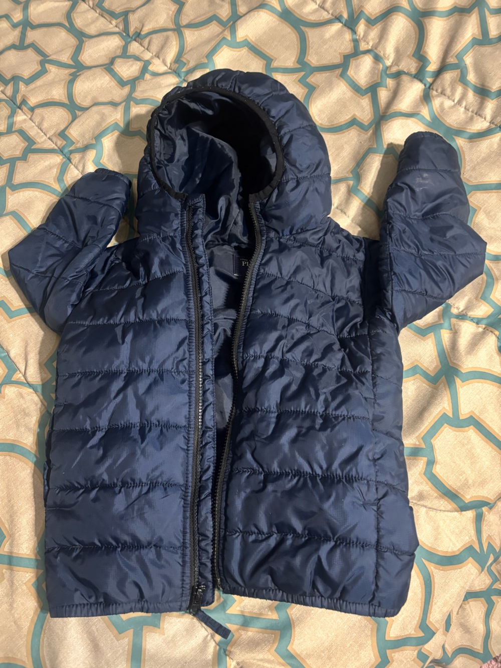 The Children's Place Navy Hooded Puffer Jacket